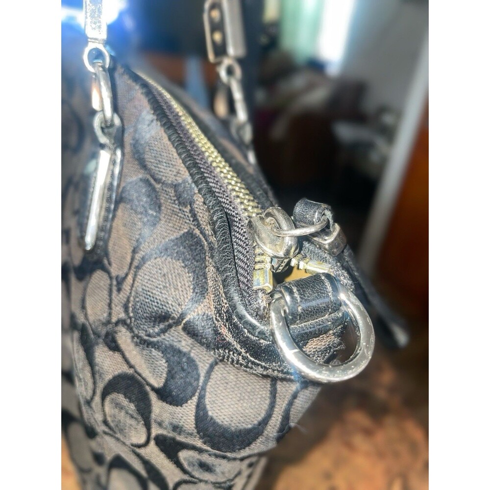 Coach Kelsey Satchel signature black smoke canvas And Wallet Project Bag’s - Picture 11 of 16